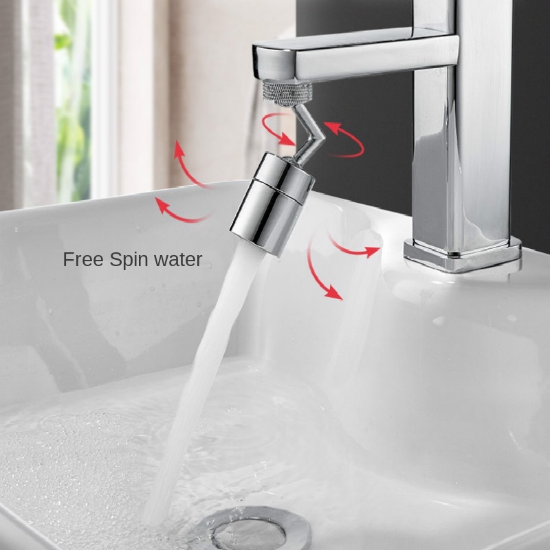 2PCS Universal Splash Filter Faucet,720/° Rotating Faucet Nozzle,Movable Kitchen Tap Head Water Saving Faucet Extender Sprayer Sink Spray Convenient to Wash Your Face and Gargle