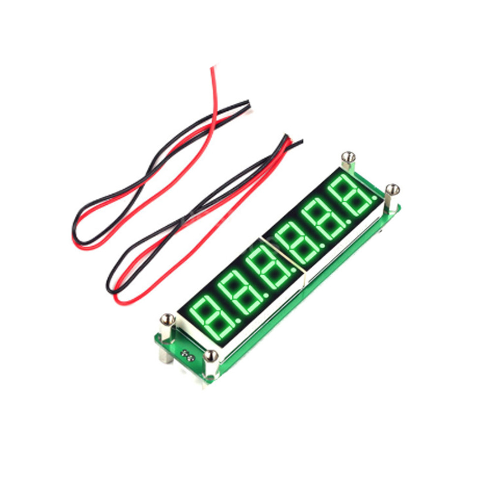 DC 8~15V 6-digits LED Display For RF Signal Frequency Counter 0.1MHz~65MHz New