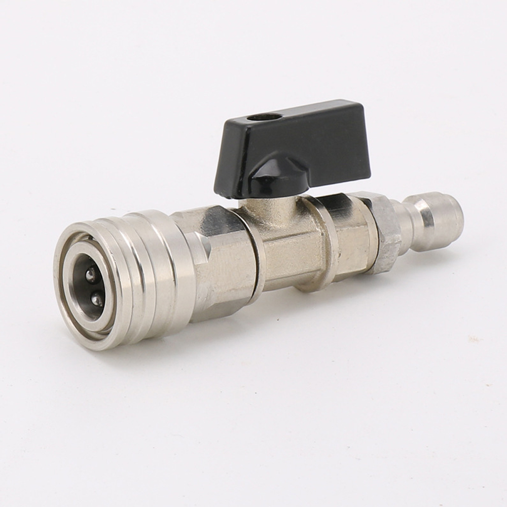 High Pressure Washer Ball Valve 3/8" Or 1/4" Quick Connector Control Switch NEW