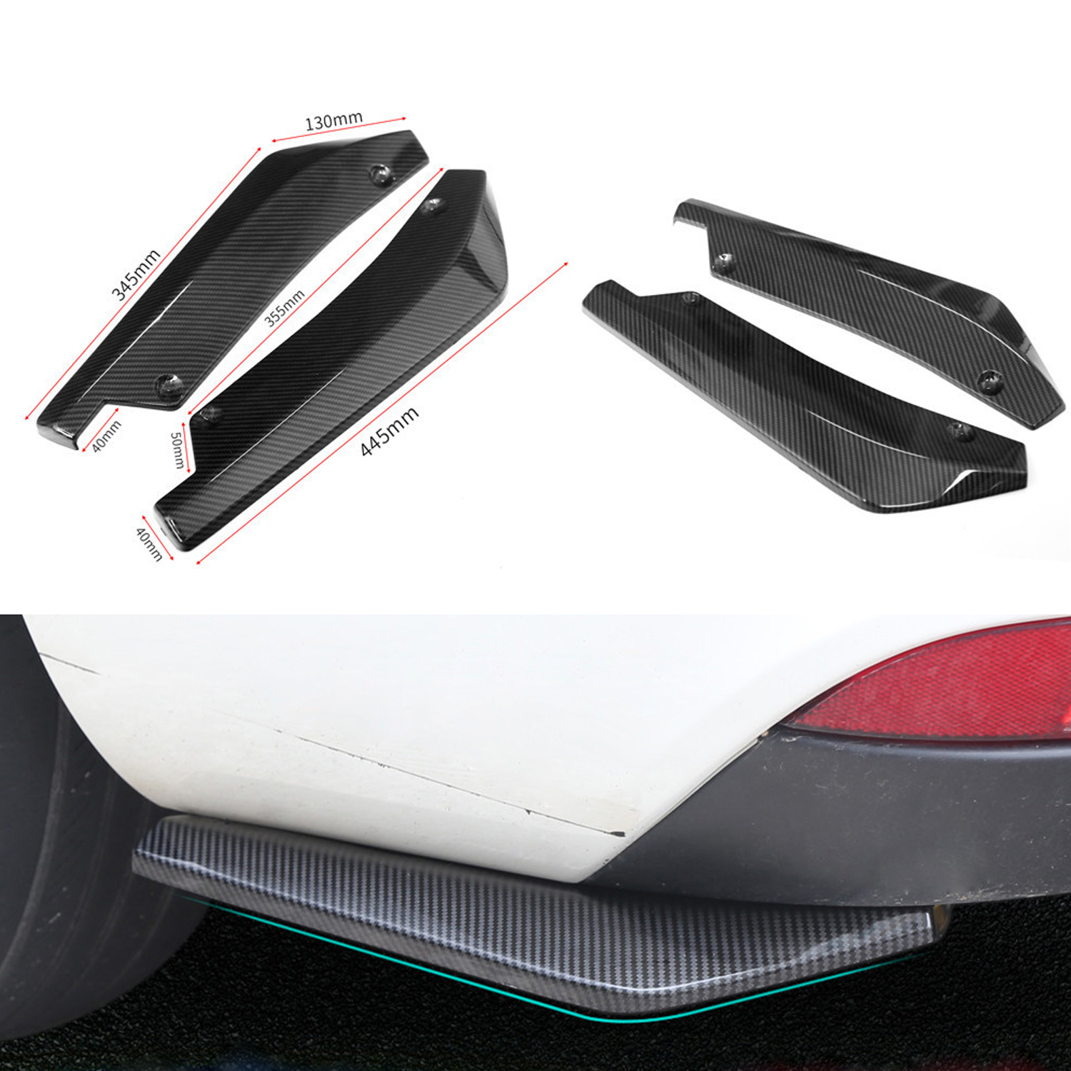 Smart Car Side Skirt Car Front Bumper Spoiler Lip Splitter Side Skirt