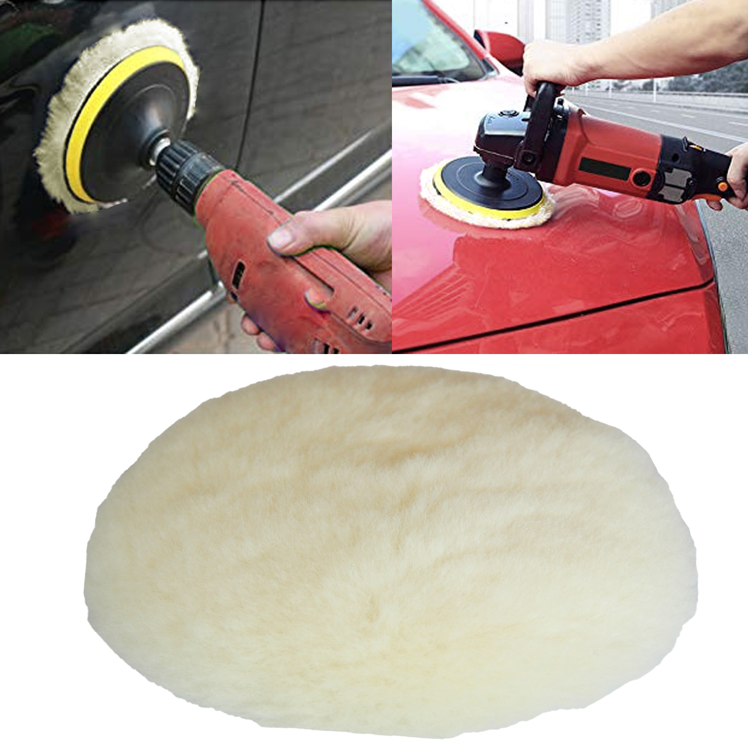 Polishing Pad Buffing Pads Kit 4PCS 4 Inch Polishing Buffer 100 Natural Wool eBay