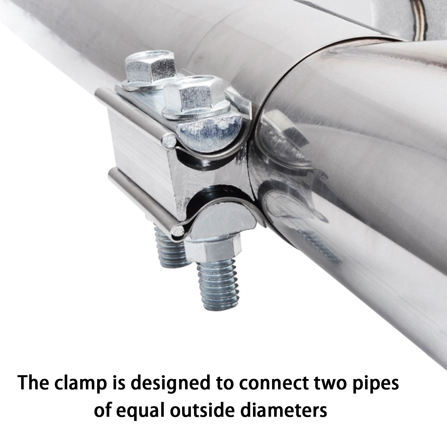 2PCS Exhaust Clamp 5 Inch Butt Joint Exhaust Pipe Stainless Steel Exhaust System eBay