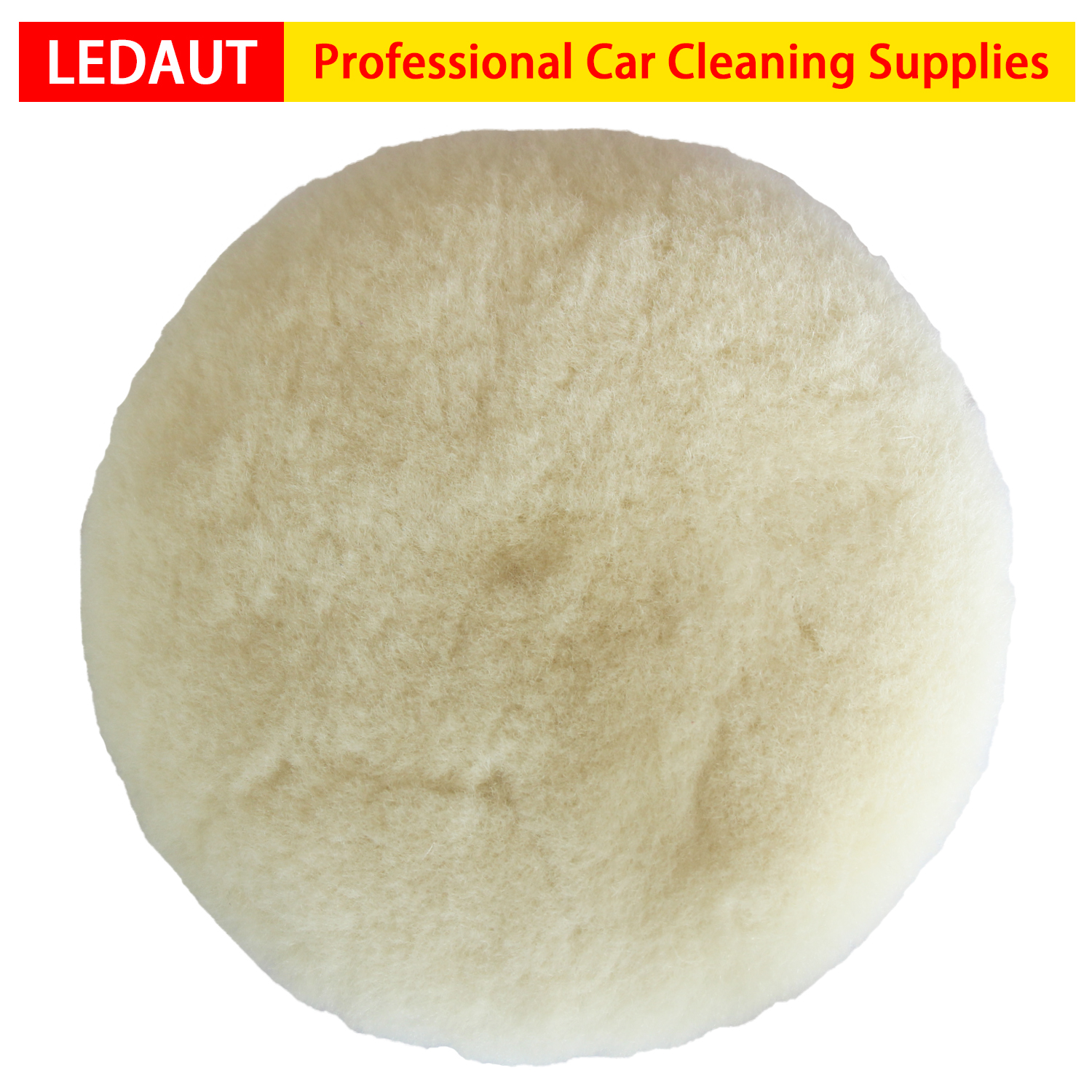 7 Inch Wool Buffing Pad Car Detailing Polishing Backing Buffer 1PC