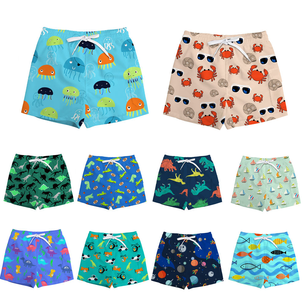 Kids Boys Quick Dry Animals Print Swim Trunk BoardShorts Swim Surfing Beach Wear