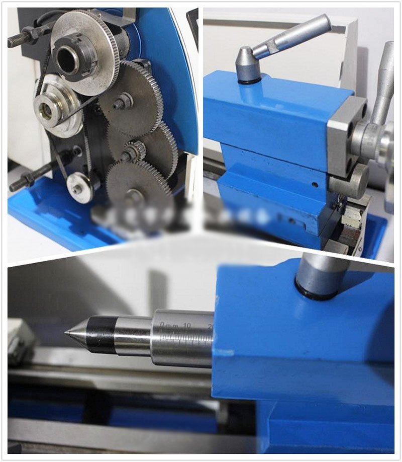 Precision Metal Lathe 8*31" Bench Lathe Wood Lathe Brushless Motor 110V