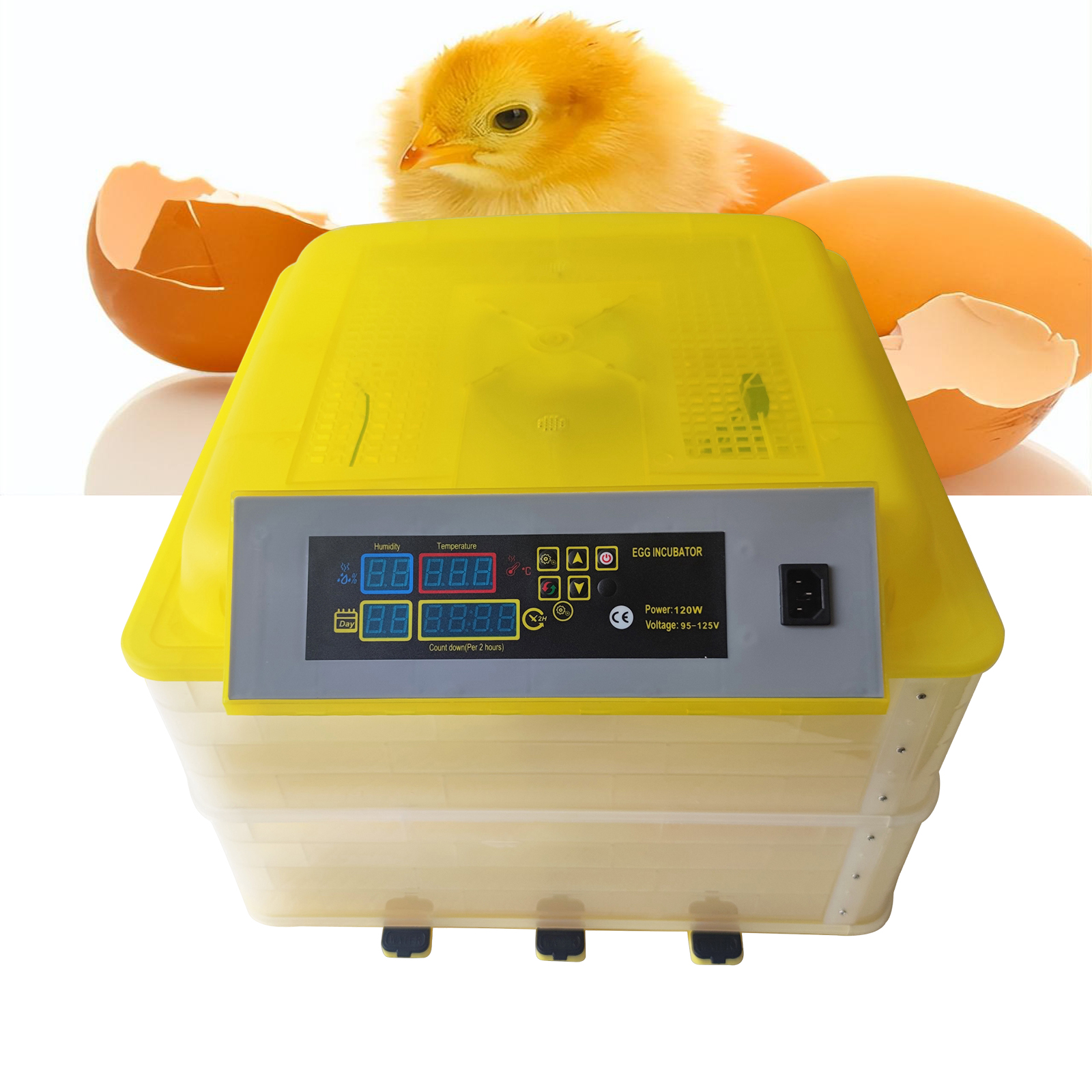 96 Eggs Egg Incubator for Chicken Duck Quail Bird Eggs Hatching 2