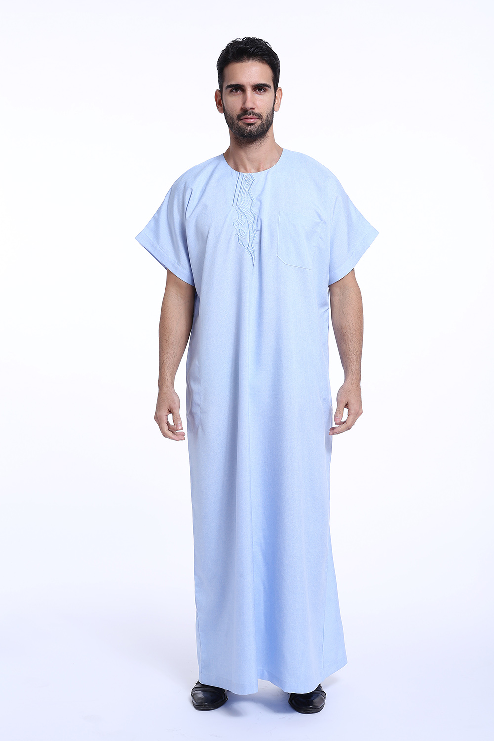 Saudi Thobe Men Galabeya Thoub Abaya Robe Dishdasha Arab Kaftan Muslim Clothing Ebay