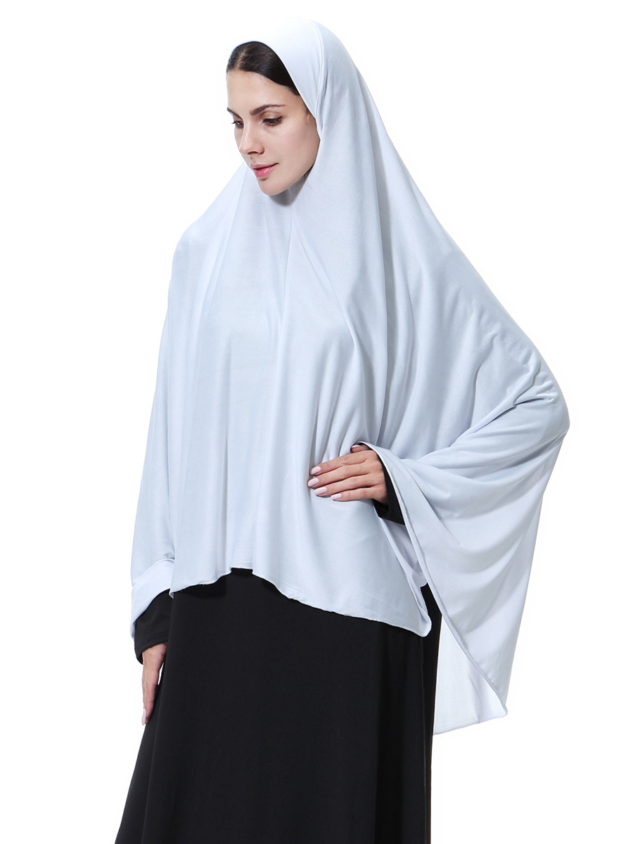 Muslim Women Jilbab Long Prayer Scarf Hijab Islam Amira Large Overhead