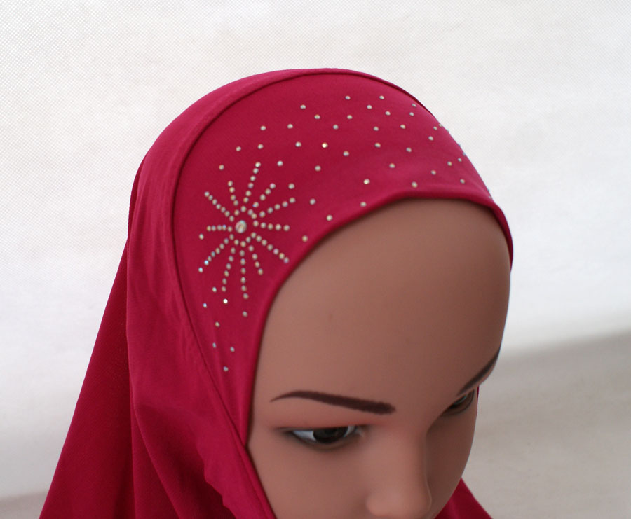 Firdevs Girl's Child Practical Instant Two Piece Amira Hijab Scarf Dark