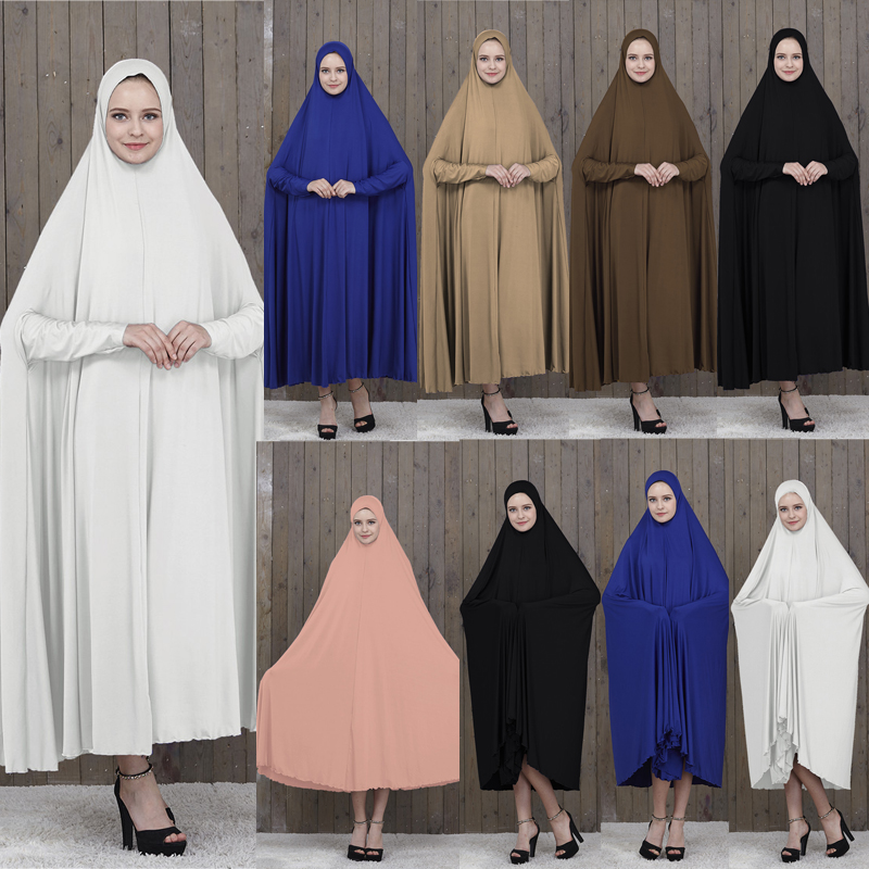 Muslim Women Overhead Jilbab Long Hijab Abaya Khimar Scarf Arab Prayer Dresses Muslim Women Overhead Jilbab Long Hijab Abaya Khimar Scarf Arab Prayer Dresses