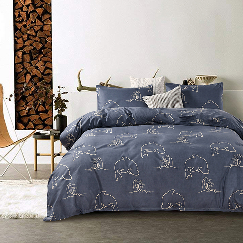 Soft Dolphin Bedding Quilted Duvet Cover Set Pillowcase Twin Queen Categories