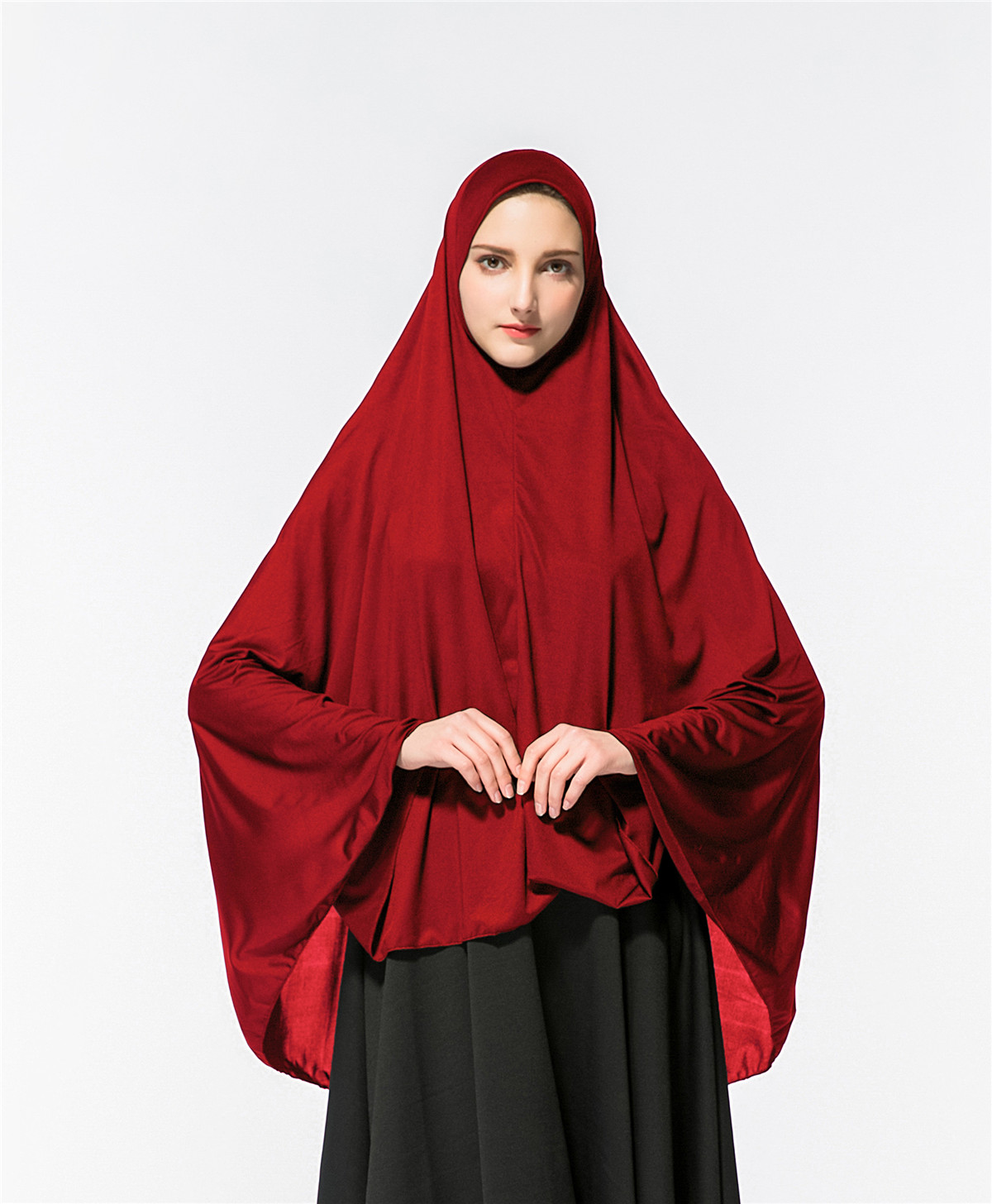One Piece Women Long  Khimar Hijab  Scarf Muslim Amira 
