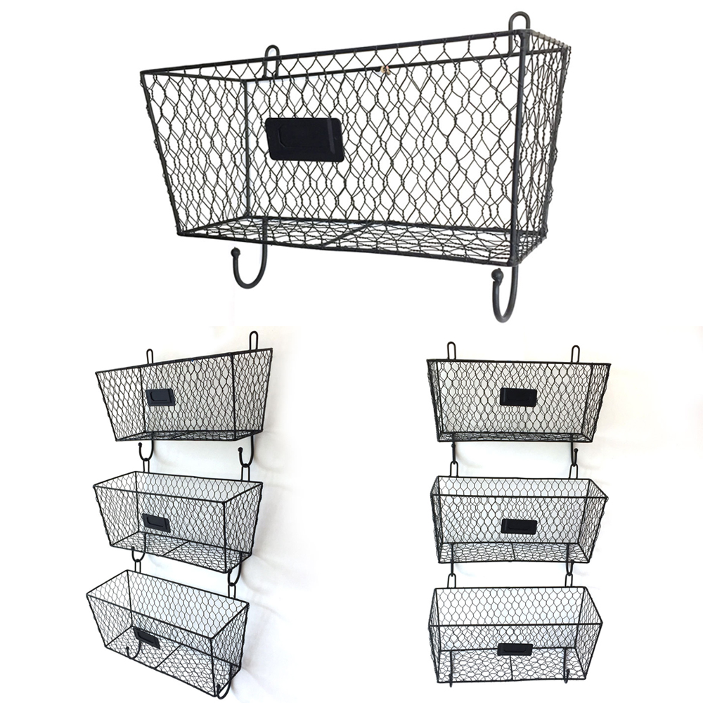 Details About Organizer Baskets Metal Mesh Holder Home Decor 3pcs Wall Mounted Storage Details About Organizer Baskets Metal Mesh Holder Home Decor 3pcs Wall Mounted Storage