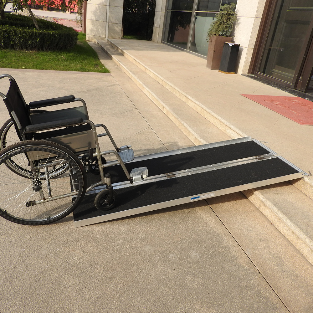 Folding Aluminum Ramp 6� ft Aluminum Wheelchair Mobility