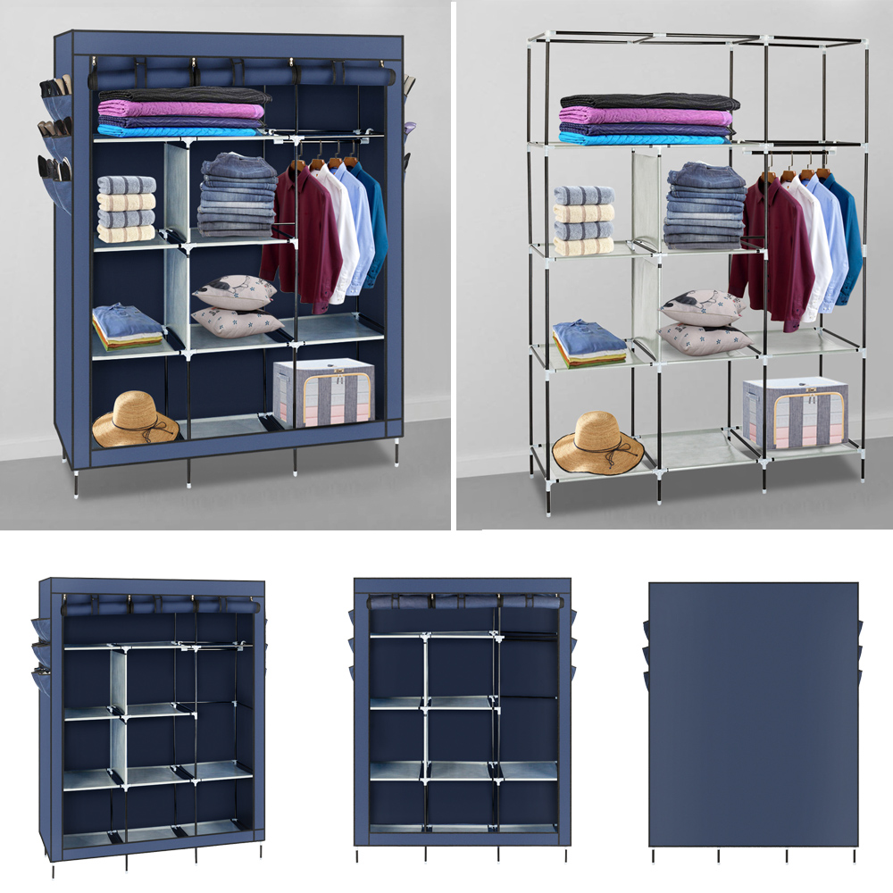 69 High Leg Non Woven Fabric Assembled Cloth Wardrobe Closet