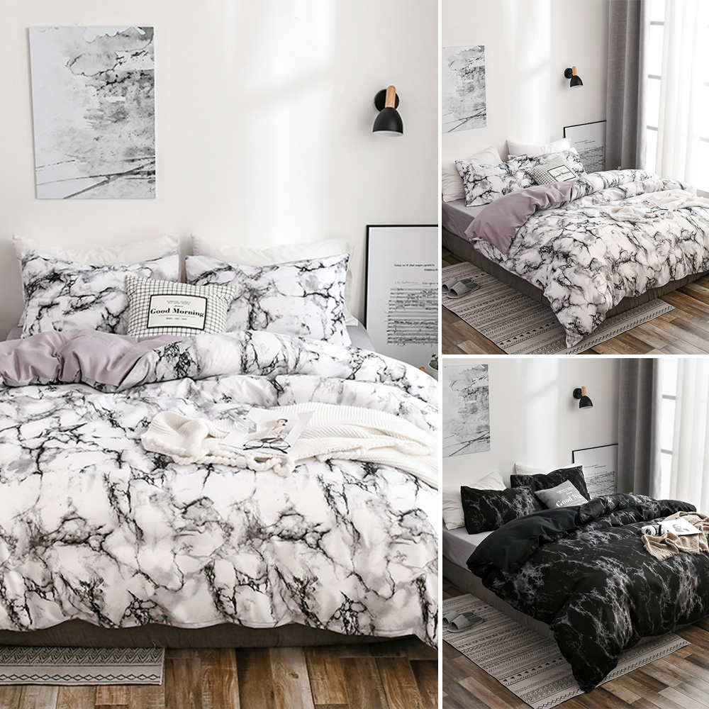 Marble Bedding Set Luxury Duvet Quilt Cover Sets With Pillowcase Details About Marble Bedding Set Luxury Duvet Quilt Cover Sets With Pillowcase Twin Queen King