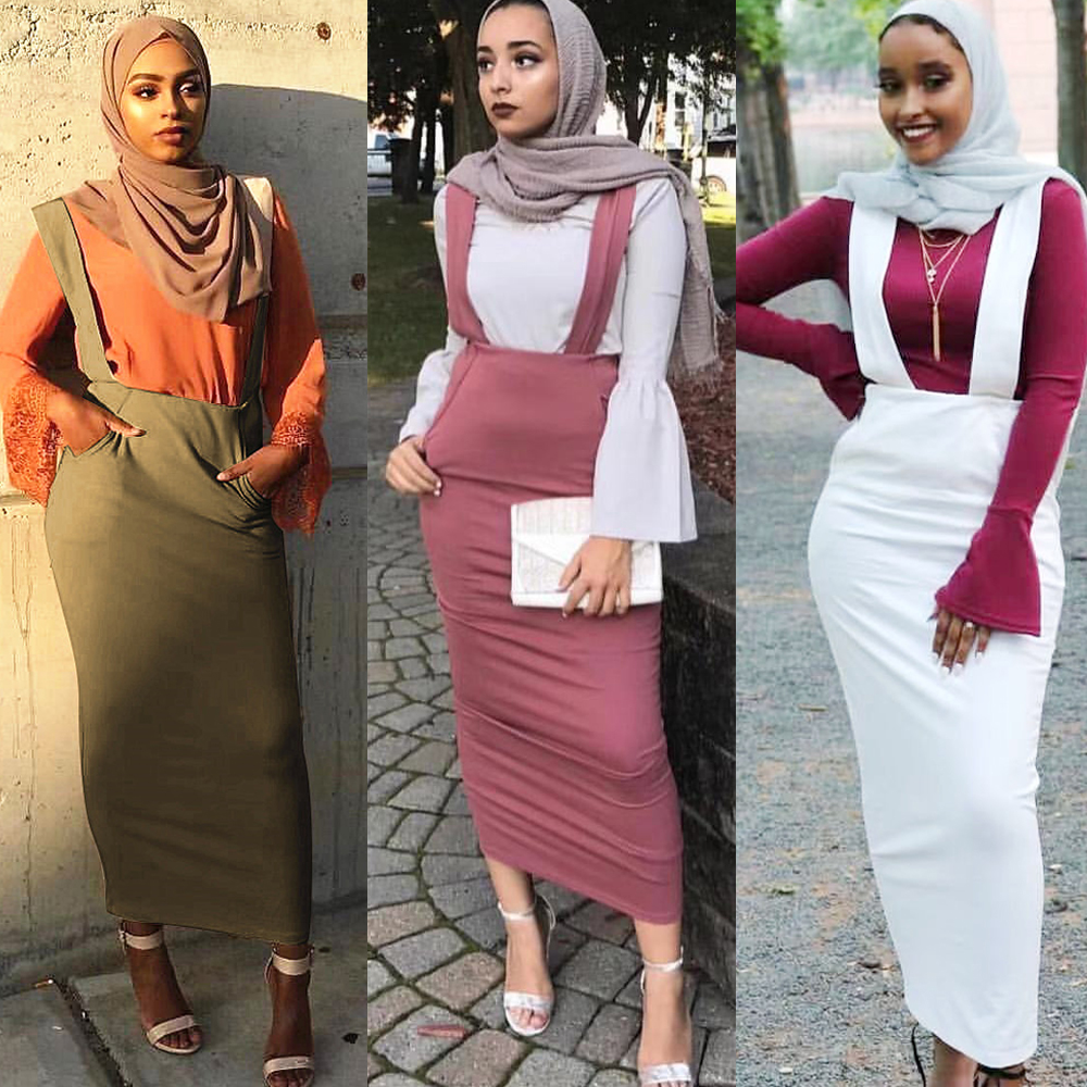 Muslim Fashion Cotton Knitted Bodycon 
