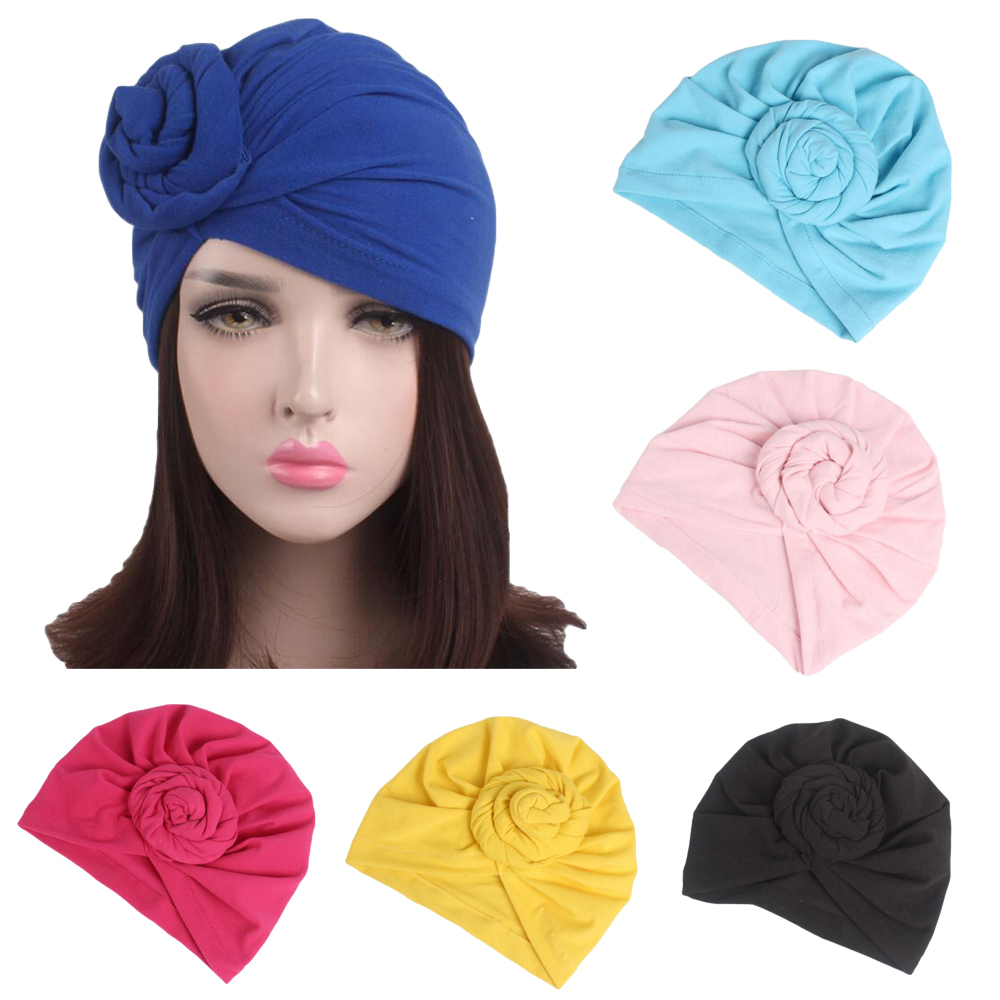 Women's Accessories Indian Women Twist Knot Chemo Cap Hijab Turban Hats Beanie Head Scarf Wrap