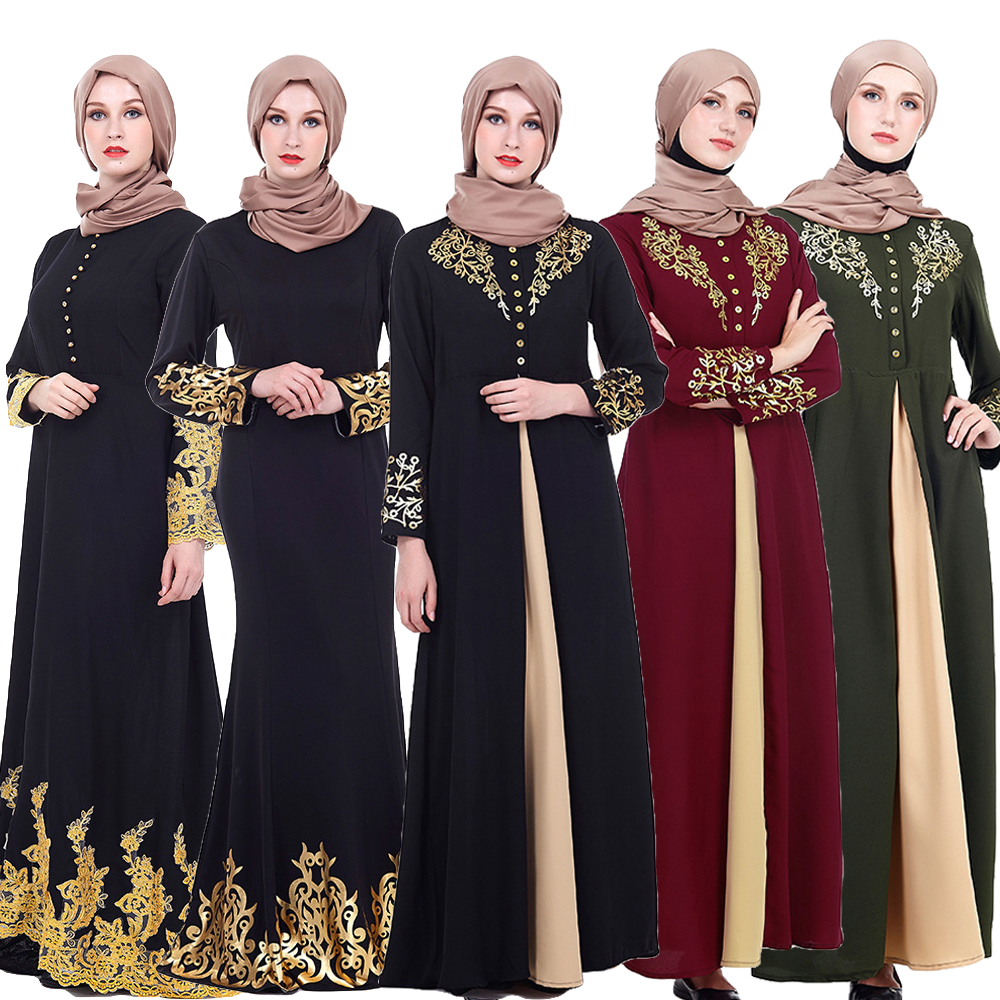 Dubai Style Abaya Arab Burka  Jilbab Robe  Long Maxi Party 