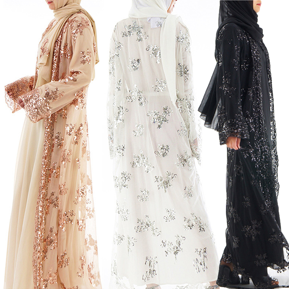 lace sleeve abaya