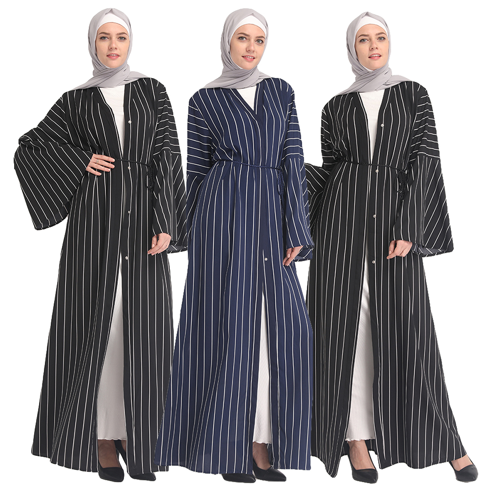 Women Velvet Open Abaya Muslim Long Cardigan Kimono Maxi Dress Kaftan Jilbab New