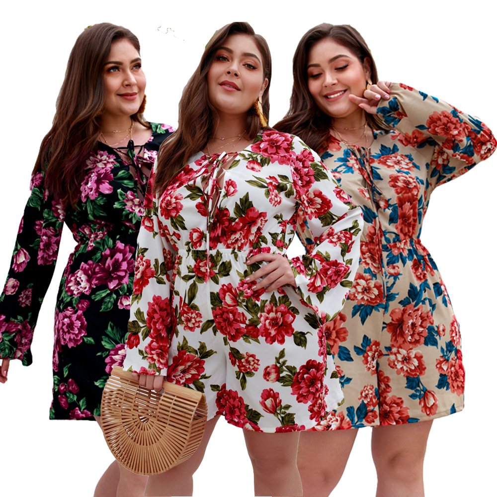 plus size beach playsuit