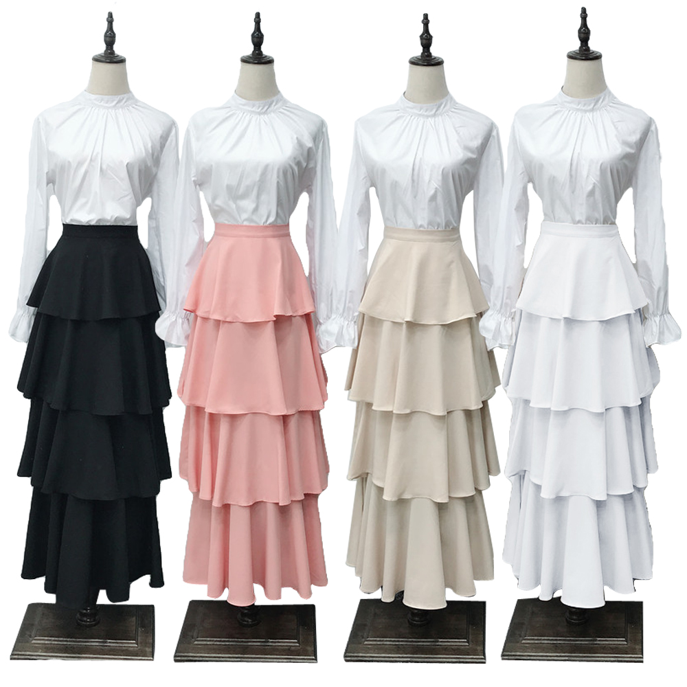 Layered Skirt Long 2025 | solajoiers.com