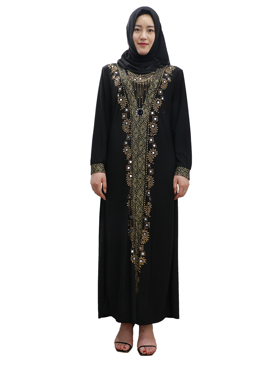 Abaya Dubai Long Dress Muslim Women Party Robe Islamic Maxi Cocktail