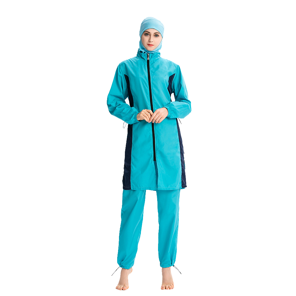 Full Cover Burkini Swimwear Women Modest Muslim Swimsuit Islamic Swimming  Suit