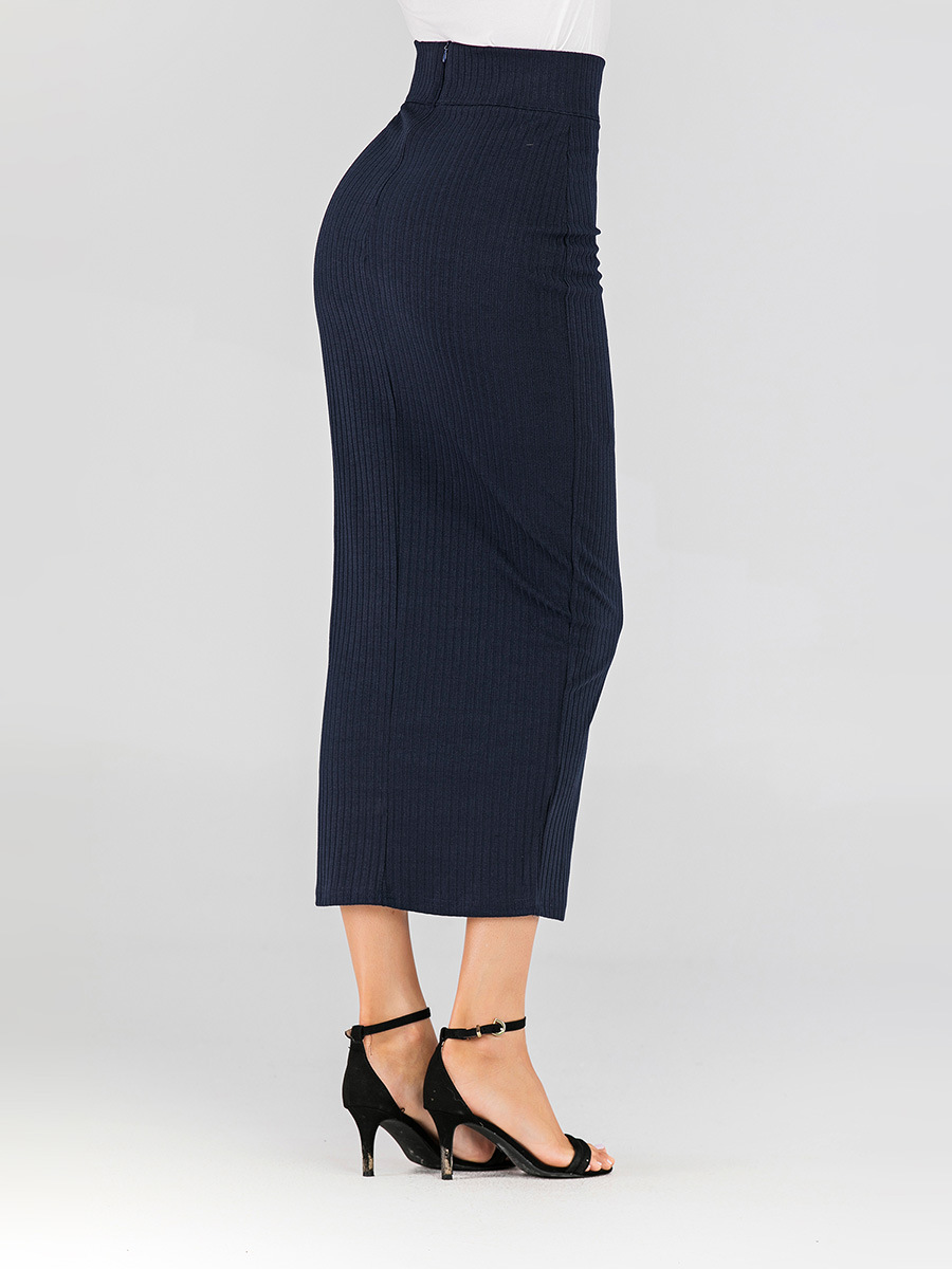 High Waist Slim Skirt Bodycon Stretch Long Maxi Women Pencil Skirt Muslim Office Ebay