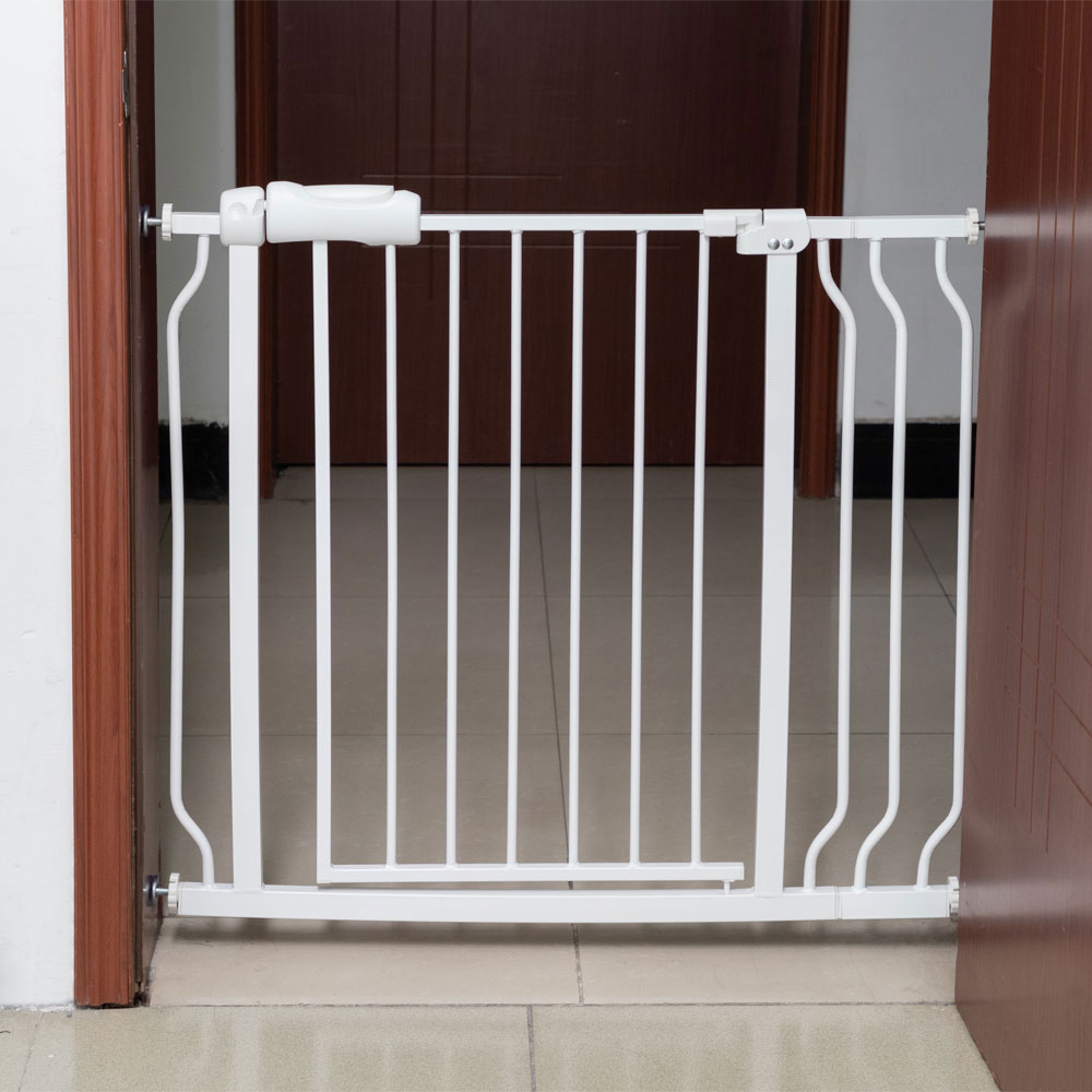Advanta Baby Gate Kids Children Safety Security Pressure Mounted White 28 Inch