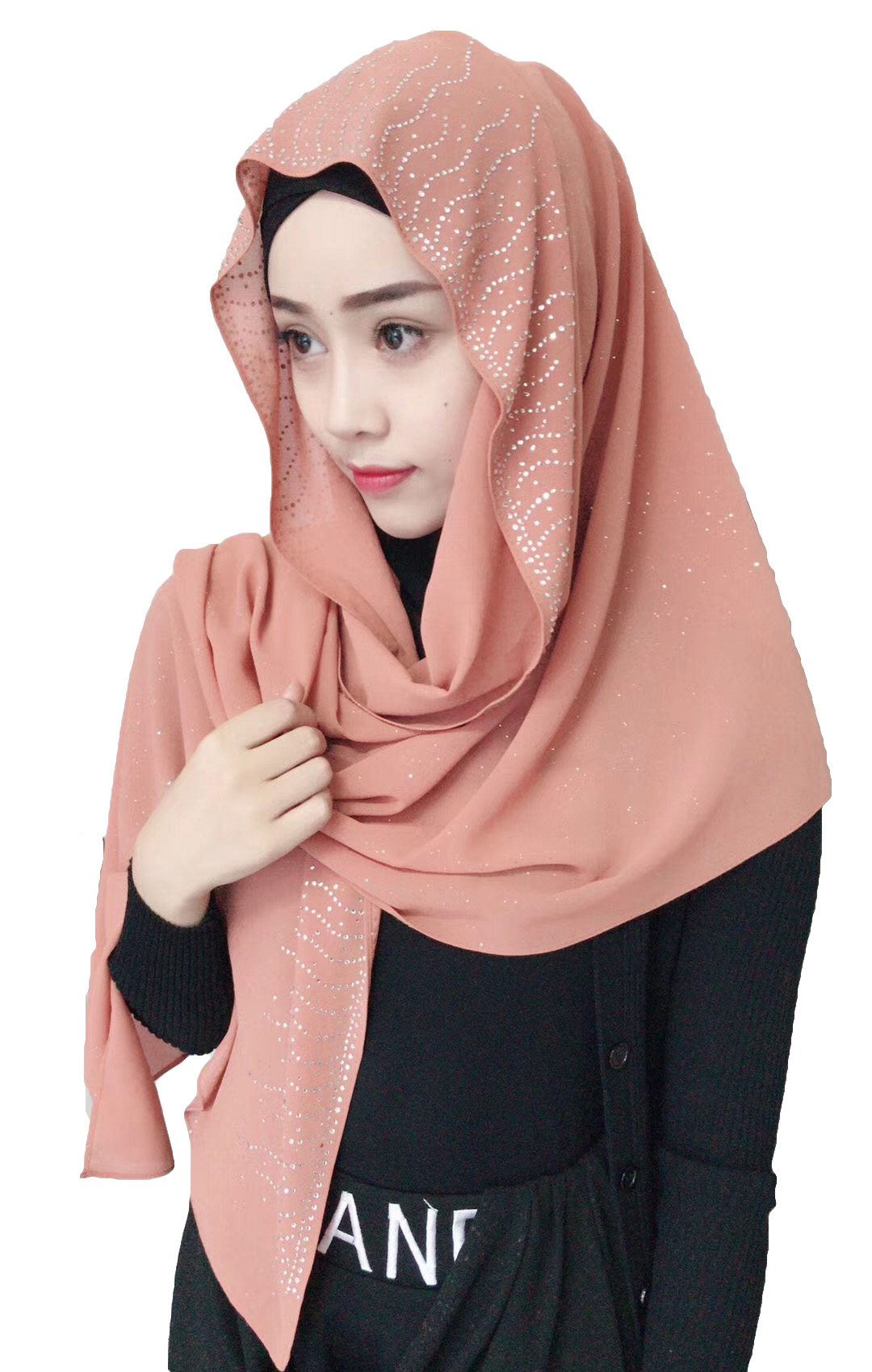 Muslim Women Chiffon Scarf Islamic Hijab Wrap Arab Scarves Large Shawls