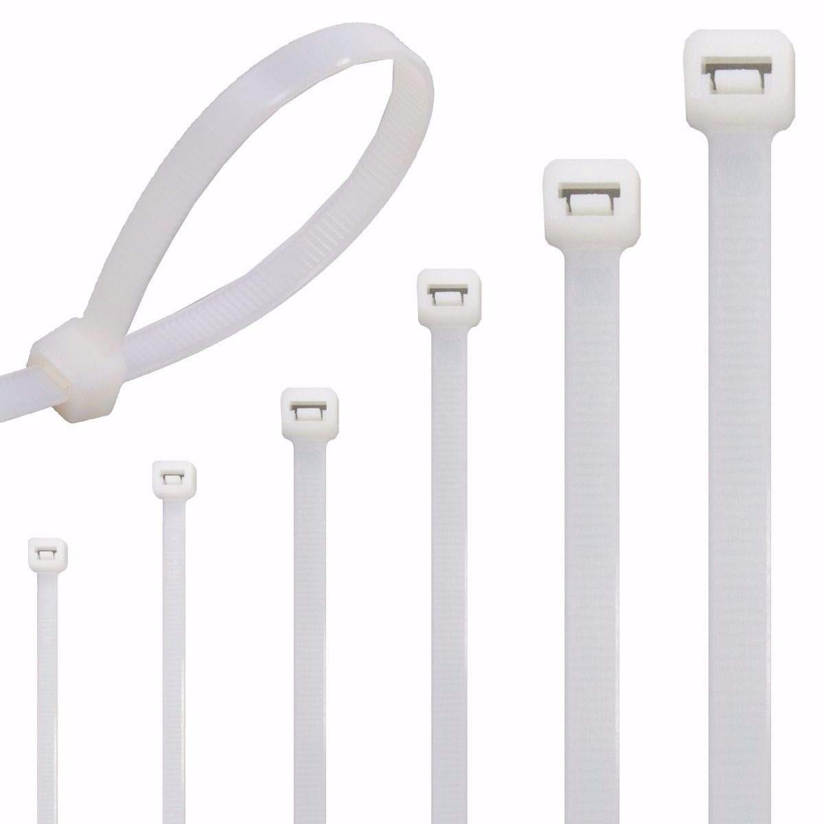 Quality Cable Ties//Zip Wraps Long Short Thick Thin Narrow Small White Tidy Hose