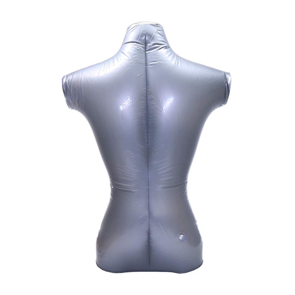 PVC Plastic Male Inflatable Torso Form Mannequin Model w/ 1 S Shape