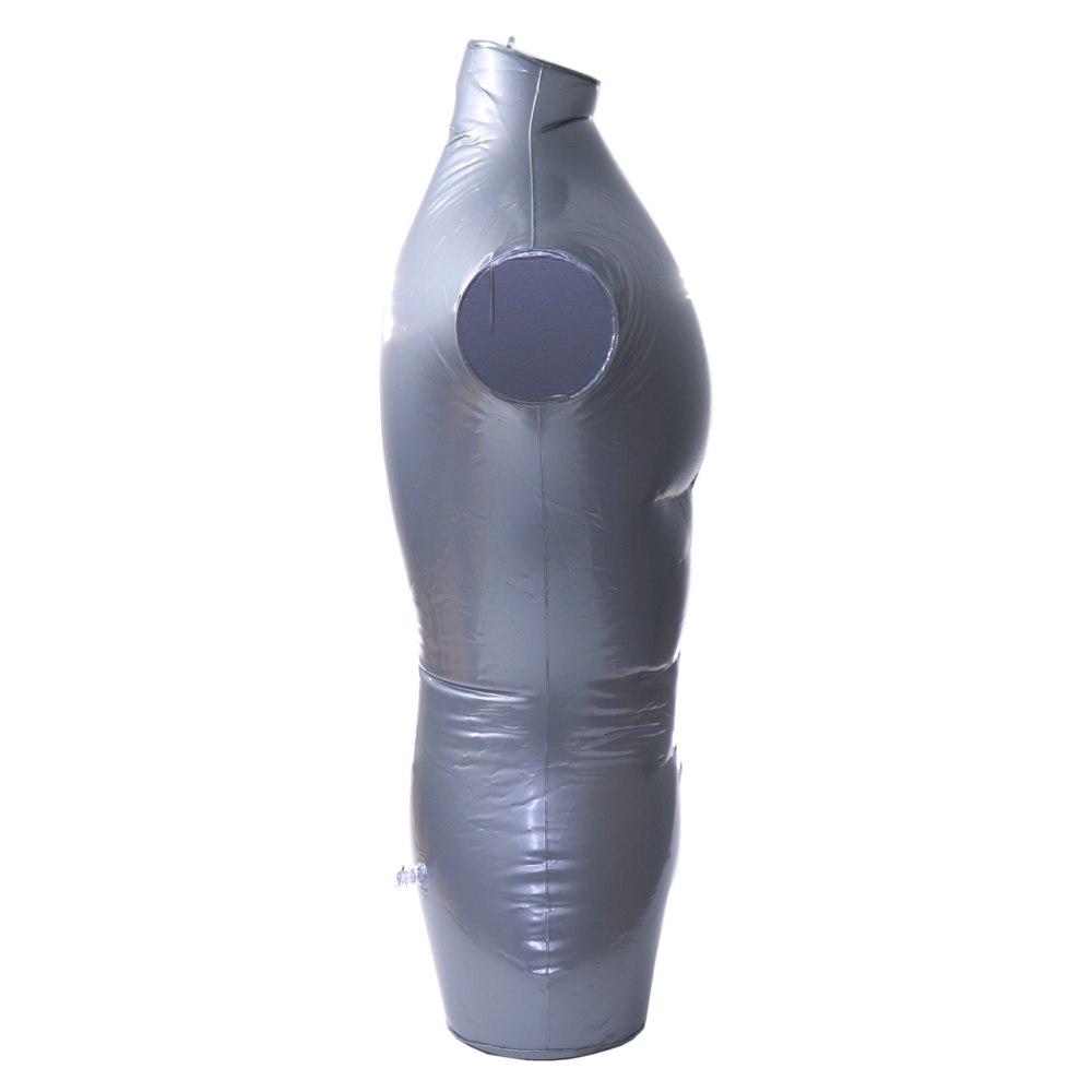 PVC Plastic Male Inflatable Torso Form Mannequin Model w/ 1 S Shape ...