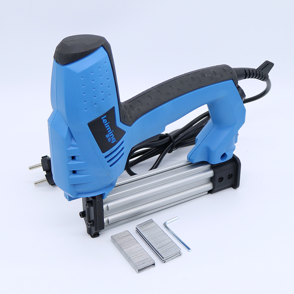 2 in 1 Brad Nailer Electric Staple Gun with 500 pcs Nails for