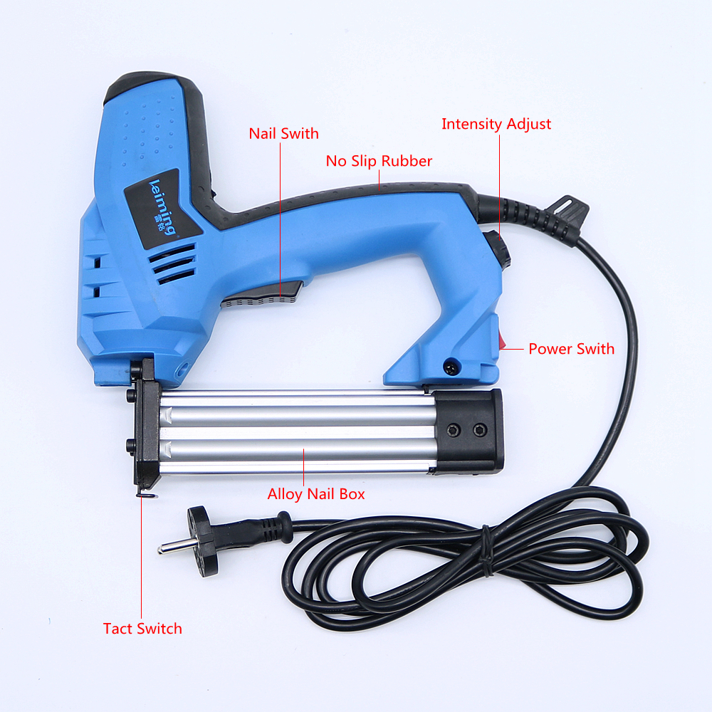 2 in 1 Brad Nailer Electric Staple Gun with 500 pcs Nails for