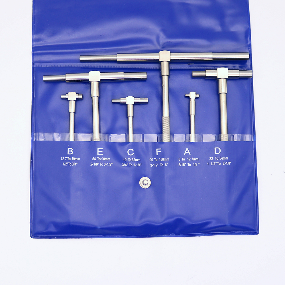 6Pcs 8150mm Telescopic Adjustable Inner Diameter Hole Measuring Gauge