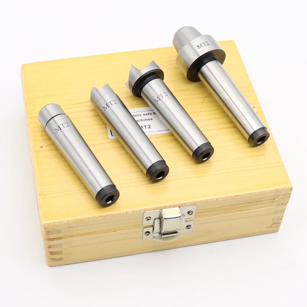 4Pcs MT2 Wood Turning Lathe Live Center Set Arbor Turning Tools With