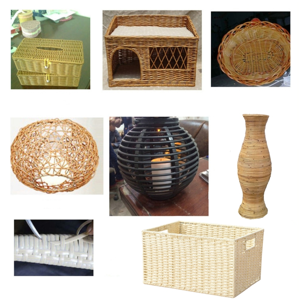 500g PE Rattan Flat Synthetic Rattan Weaving Material ...