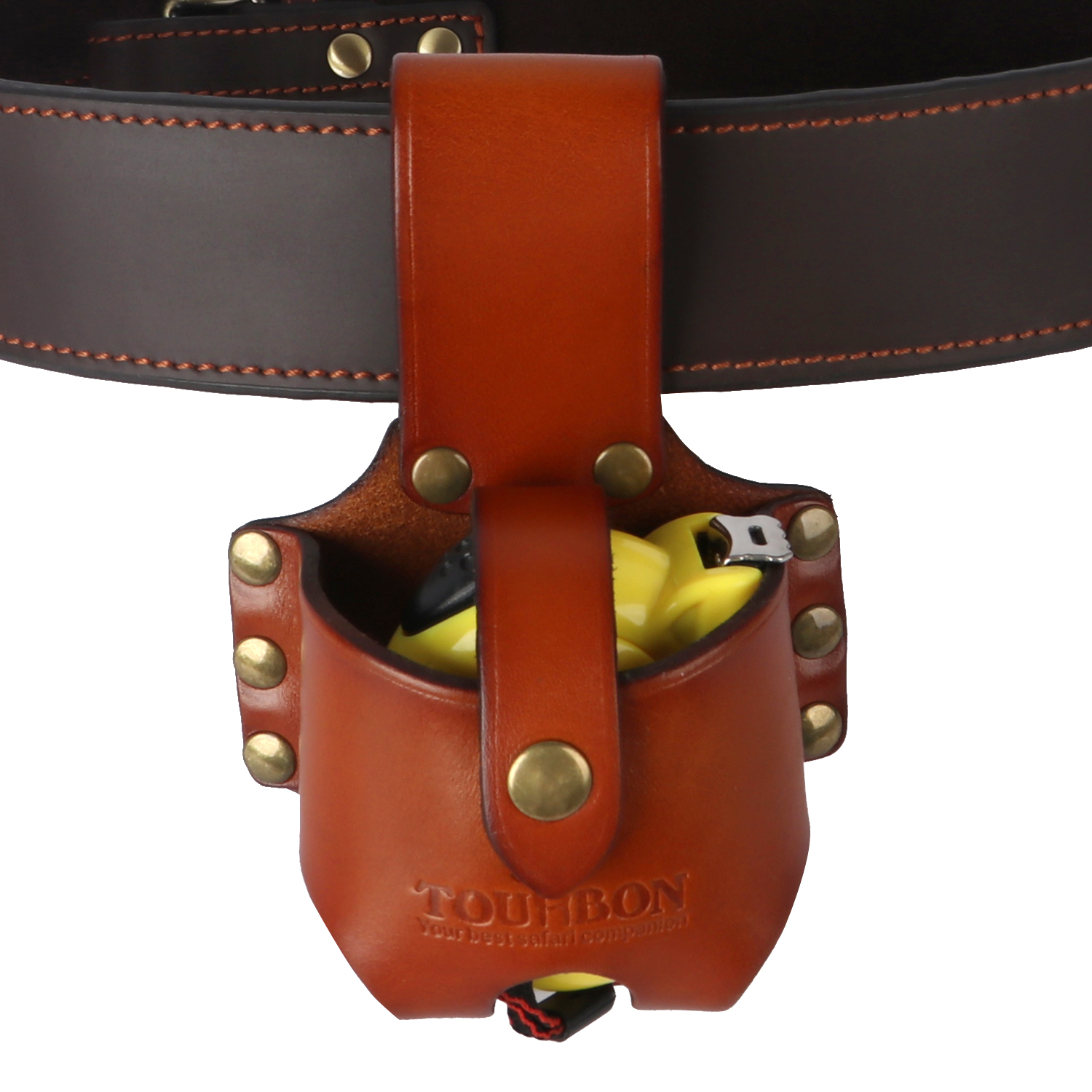 Tourbon Vintage Leather Tape Measure Holster Tool Holder Pouch Belt