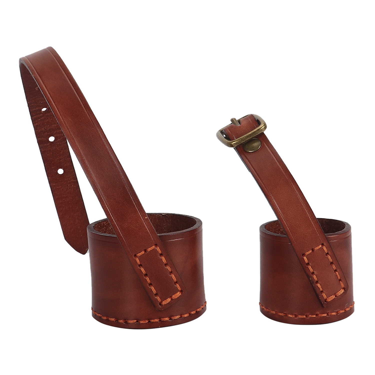 Tourbon Top Grain Leather Rifle Scope Cover Lens Cap Protection