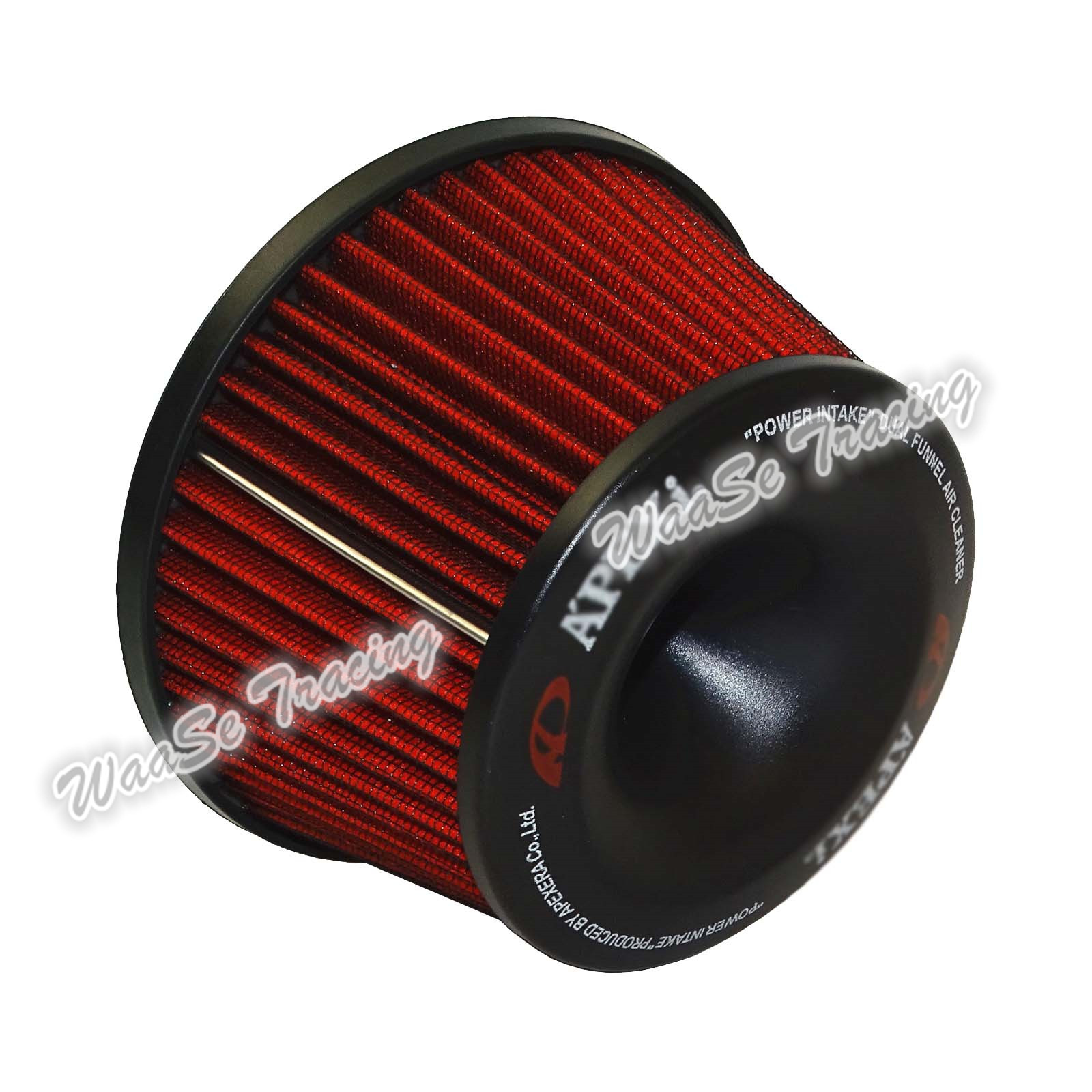 Universal APEXI Flow Reloaded Dual Funnel Air Filter Cleaner Intake Adapter 75mm eBay