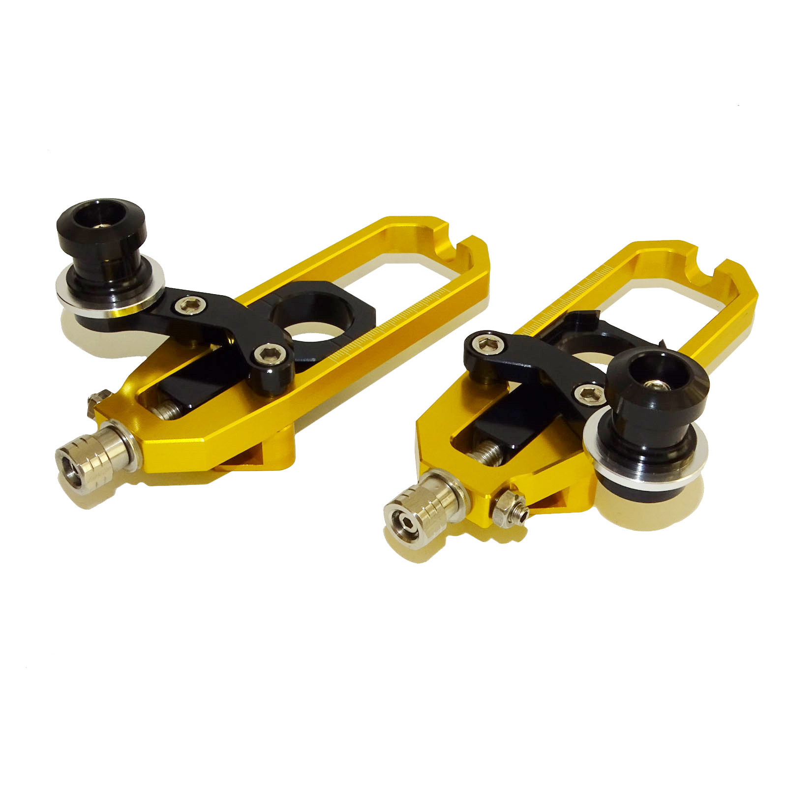 Rear Axle Chain Adjuster Tensioner w/ Spools For KAWASAKI Ninja ZX-10R 2011-2015 - Picture 14 of 16