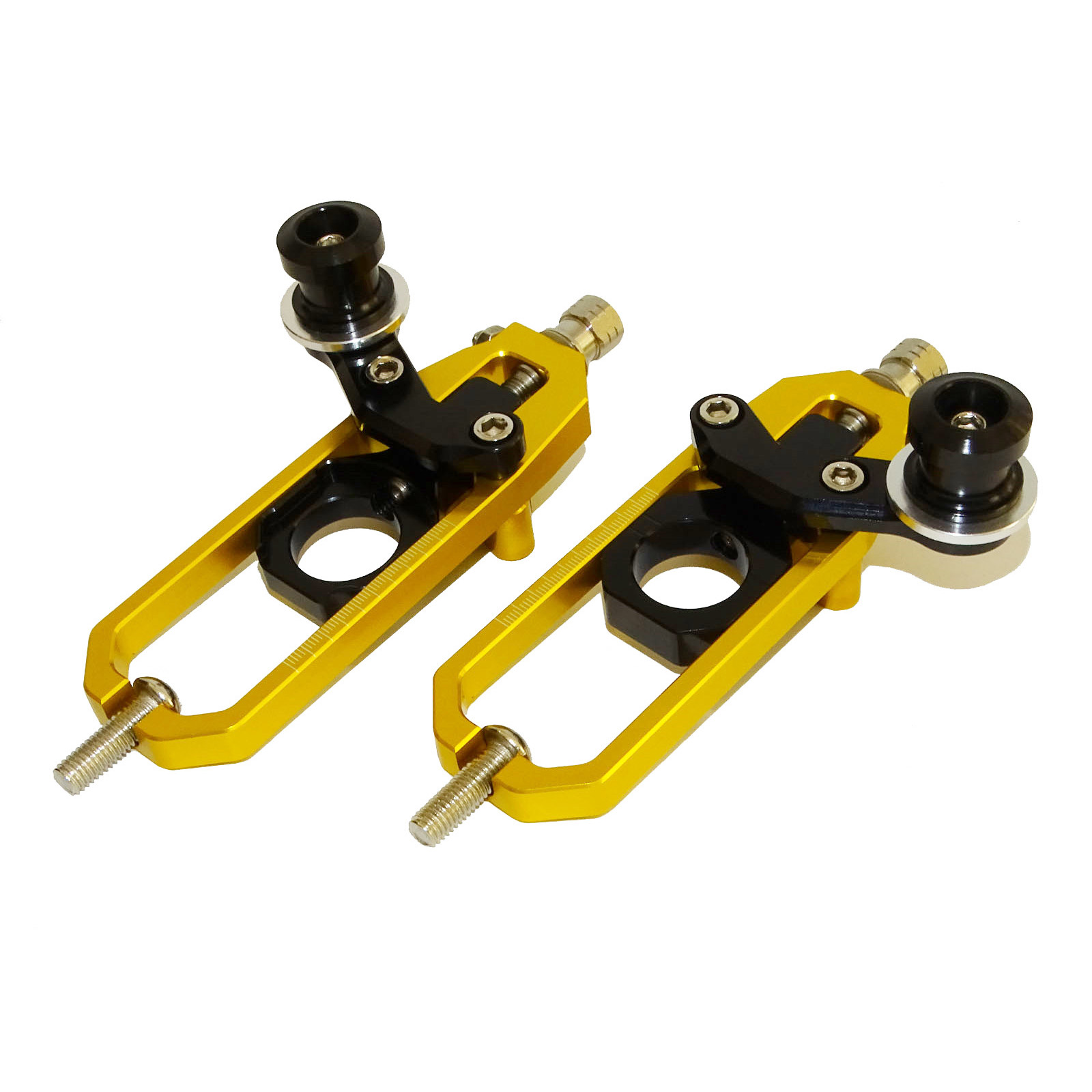 Rear Axle Chain Adjuster Tensioner w/ Spools For KAWASAKI Ninja ZX-10R 2011-2015 - Picture 13 of 16