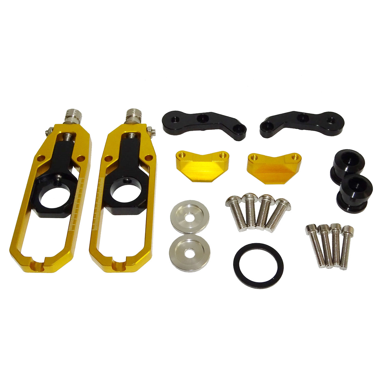 Rear Axle Chain Adjuster Tensioner w/ Spools For KAWASAKI Ninja ZX-10R 2011-2015 - Picture 16 of 16