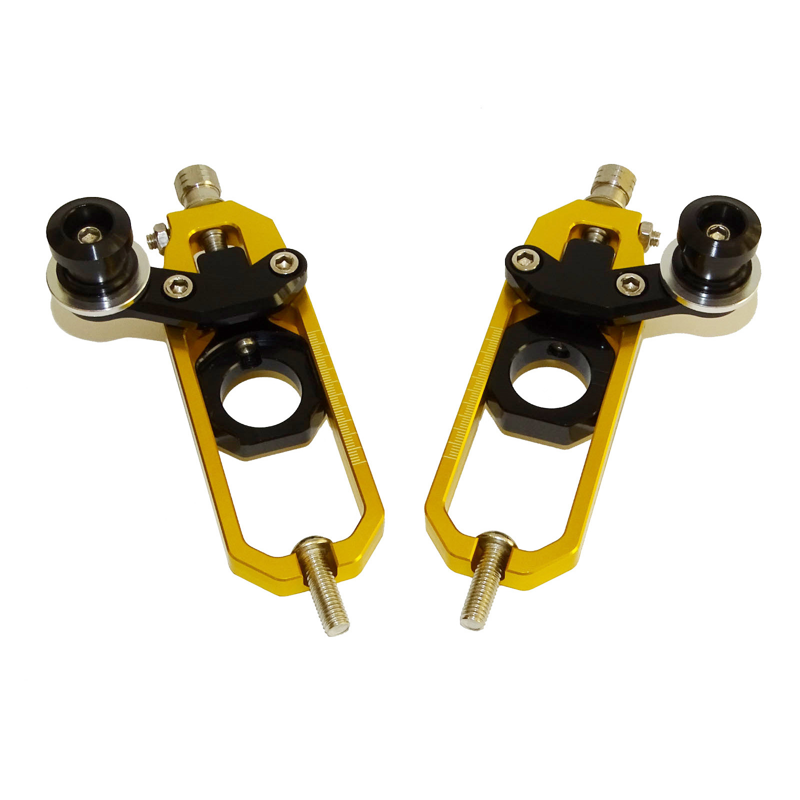 Rear Axle Chain Adjuster Tensioner w/ Spools For KAWASAKI Ninja ZX-10R 2011-2015 - Picture 12 of 16