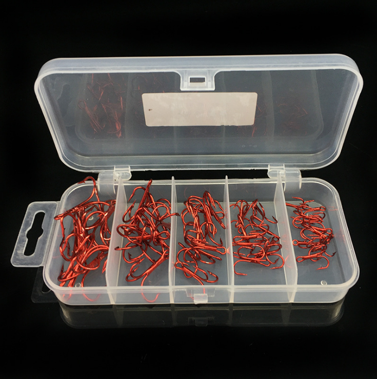 box of fishing hooks