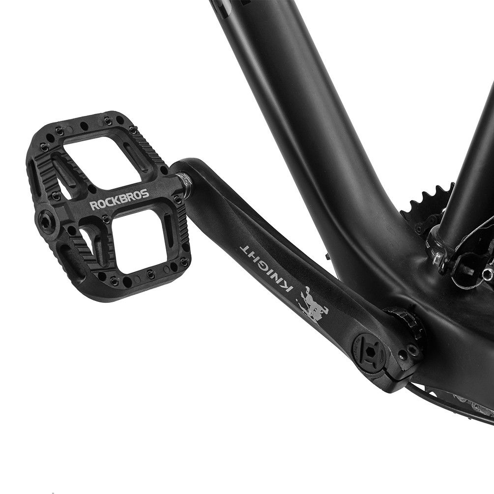 Mountain Bike Bicycle RockBros Bearing Pedals Cycling Wide Nylon Pedals a PairT