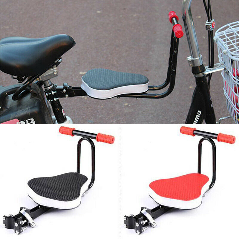 Bicycle Front Seat W// Thickened Padded Child Bike Kid Chair Safety Seat Foldable